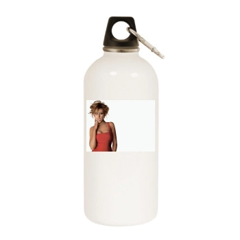 Christina Aguilera White Water Bottle With Carabiner