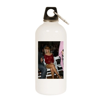 Christina Aguilera White Water Bottle With Carabiner