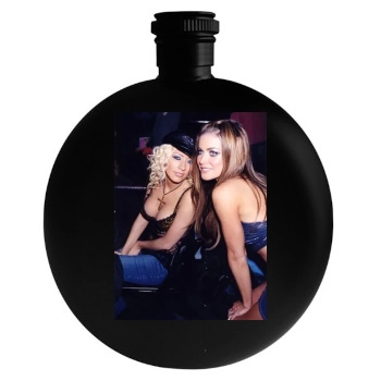 Christina Aguilera Round Flask