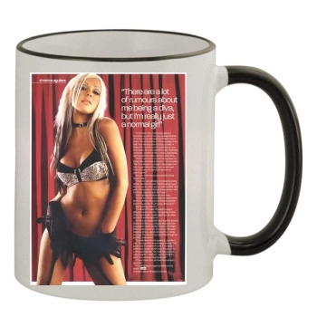 Christina Aguilera 11oz Colored Rim & Handle Mug