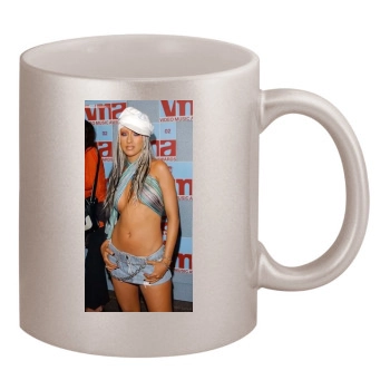 Christina Aguilera 11oz Metallic Silver Mug