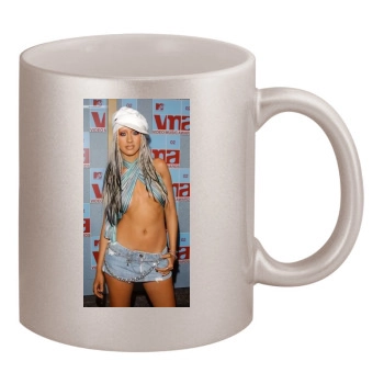 Christina Aguilera 11oz Metallic Silver Mug