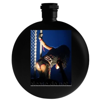 Christina Aguilera Round Flask