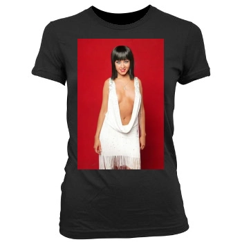 Christina Aguilera Women's Junior Cut Crewneck T-Shirt