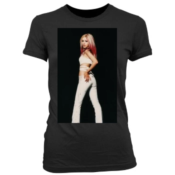 Christina Aguilera Women's Junior Cut Crewneck T-Shirt