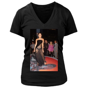 Christina Milian Women's Deep V-Neck TShirt