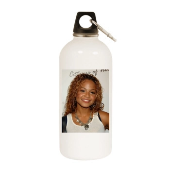 Christina Milian White Water Bottle With Carabiner