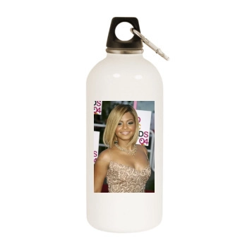 Christina Milian White Water Bottle With Carabiner