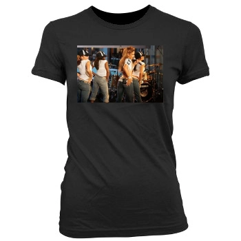 Christina Milian Women's Junior Cut Crewneck T-Shirt