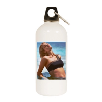 Rosie Huntington-Whiteley White Water Bottle With Carabiner