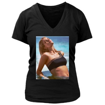 Rosie Huntington-Whiteley Women's Deep V-Neck TShirt