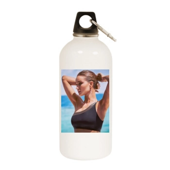 Rosie Huntington-Whiteley White Water Bottle With Carabiner