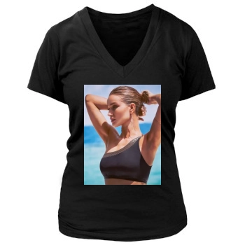 Rosie Huntington-Whiteley Women's Deep V-Neck TShirt