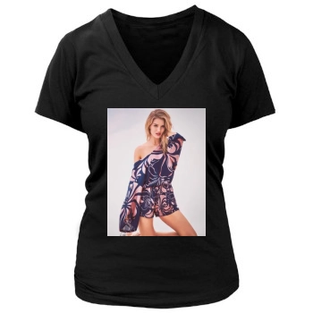 Rosie Huntington-Whiteley Women's Deep V-Neck TShirt