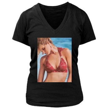 Rosie Huntington-Whiteley Women's Deep V-Neck TShirt