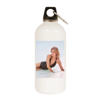 Rosie Huntington-Whiteley White Water Bottle With Carabiner