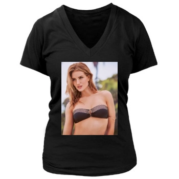 Rosie Huntington-Whiteley Women's Deep V-Neck TShirt