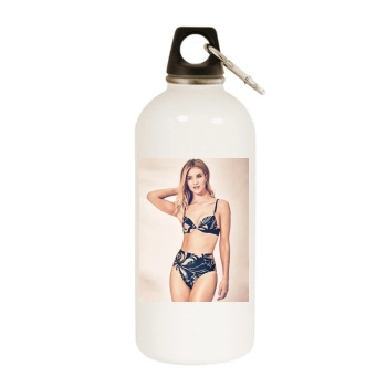 Rosie Huntington-Whiteley White Water Bottle With Carabiner