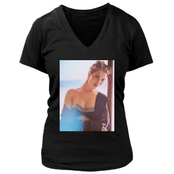 Rosie Huntington-Whiteley Women's Deep V-Neck TShirt