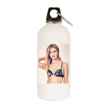 Rosie Huntington-Whiteley White Water Bottle With Carabiner