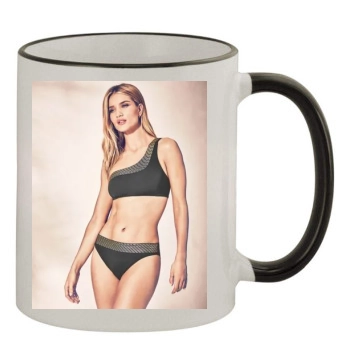 Rosie Huntington-Whiteley 11oz Colored Rim & Handle Mug