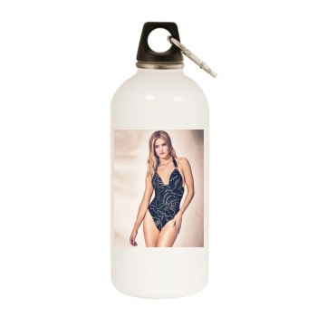 Rosie Huntington-Whiteley White Water Bottle With Carabiner