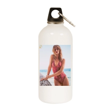 Rosie Huntington-Whiteley White Water Bottle With Carabiner