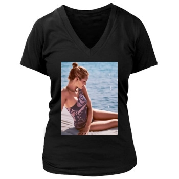 Rosie Huntington-Whiteley Women's Deep V-Neck TShirt