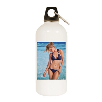 Rosie Huntington-Whiteley White Water Bottle With Carabiner