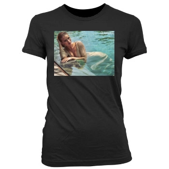 Rosie Huntington-Whiteley Women's Junior Cut Crewneck T-Shirt