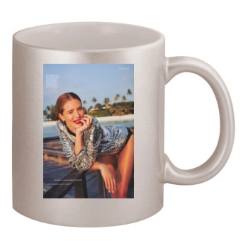 Rosie Huntington-Whiteley 11oz Metallic Silver Mug