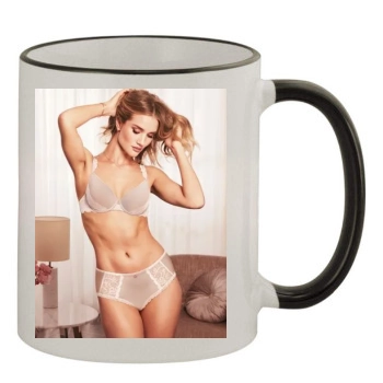 Rosie Huntington-Whiteley 11oz Colored Rim & Handle Mug