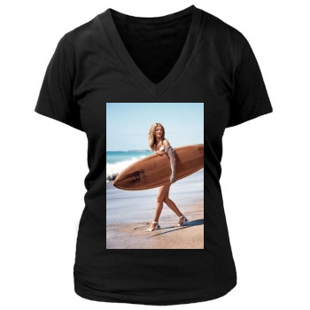 Rosie Huntington-Whiteley Women's Deep V-Neck TShirt