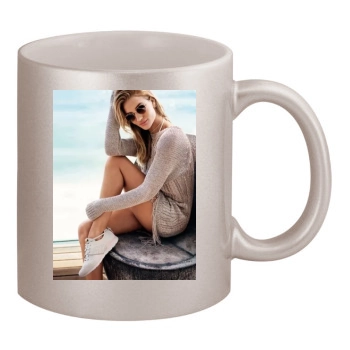 Rosie Huntington-Whiteley 11oz Metallic Silver Mug