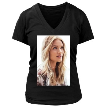 Rosie Huntington-Whiteley Women's Deep V-Neck TShirt