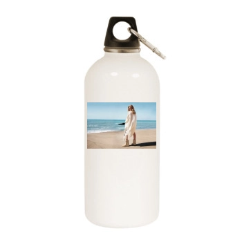 Rosie Huntington-Whiteley White Water Bottle With Carabiner