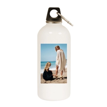 Rosie Huntington-Whiteley White Water Bottle With Carabiner