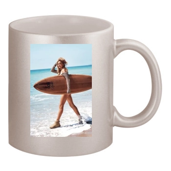 Rosie Huntington-Whiteley 11oz Metallic Silver Mug