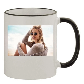 Rosie Huntington-Whiteley 11oz Colored Rim & Handle Mug