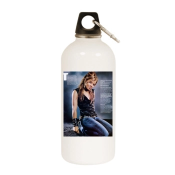 Christina Milian White Water Bottle With Carabiner