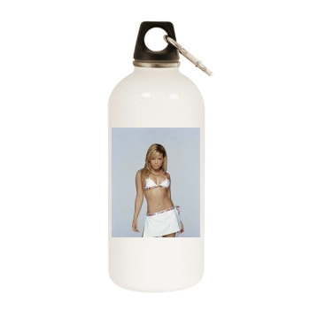 Christina Milian White Water Bottle With Carabiner