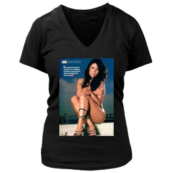 Christina Milian Women's Deep V-Neck TShirt