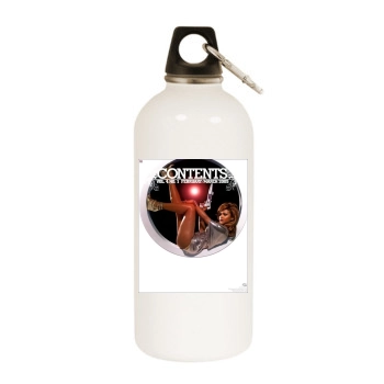 Christina Milian White Water Bottle With Carabiner