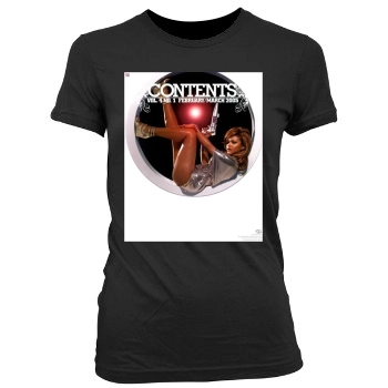 Christina Milian Women's Junior Cut Crewneck T-Shirt