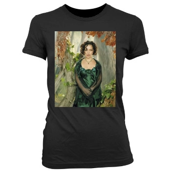 Christina Ricci Women's Junior Cut Crewneck T-Shirt