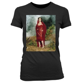 Christina Ricci Women's Junior Cut Crewneck T-Shirt