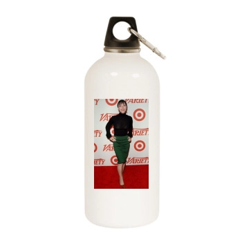 Christina Ricci White Water Bottle With Carabiner