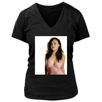 Christina Ricci Women's Deep V-Neck TShirt