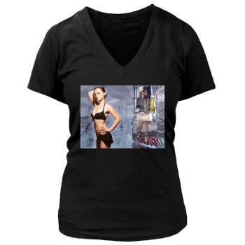 Christina Ricci Women's Deep V-Neck TShirt