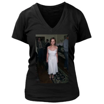 Christina Ricci Women's Deep V-Neck TShirt